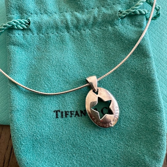Tiffany & Co. Jewelry - Tiffany & Co. Silver Oval Star Necklace